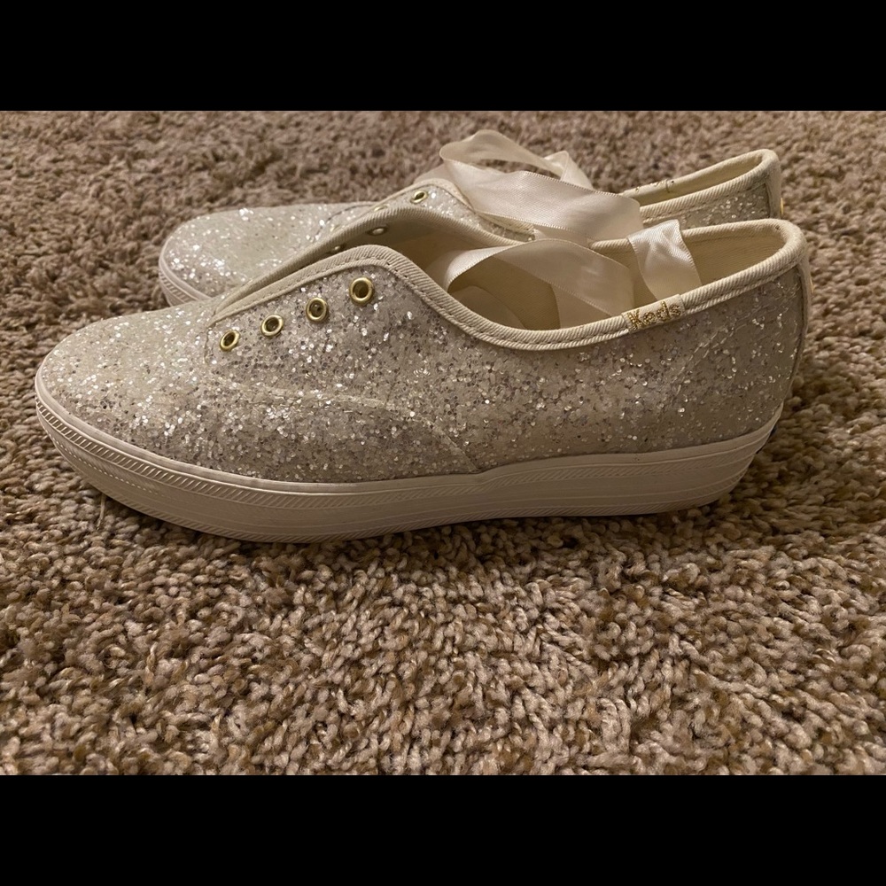 keds x kate spade new york triple glitter sneakers